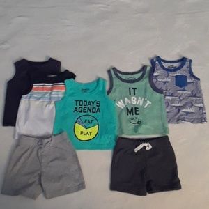 Baby boy tank top and shorts